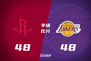 米乐app下载-“防守大战”！东契奇15分 罚球8-0 湖人半场48-48逼平火箭！